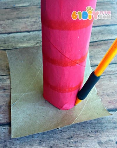 Children's handmade roll paper tube firecrackers