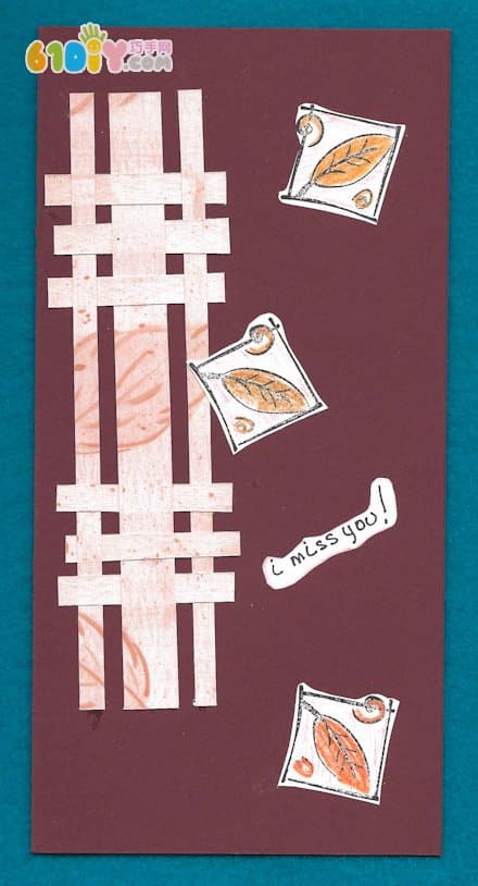 Thanksgiving card making beautiful weaving card