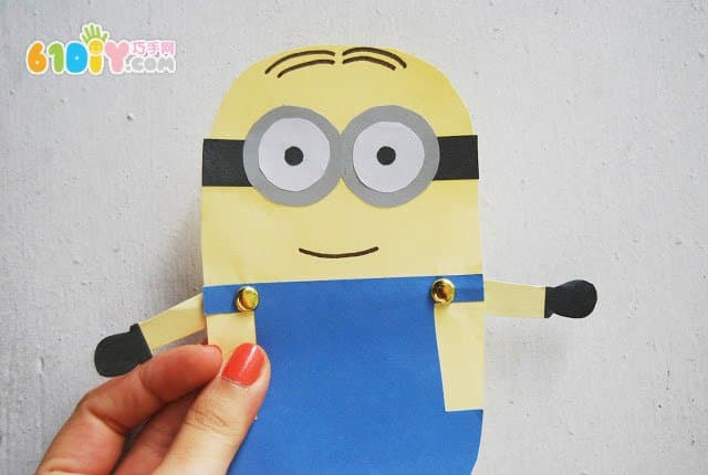 Children's Paper Art - Little Yellow Man Handmade