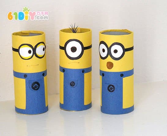 Children's manual tutorial How to make paper tube Xiao Huangren