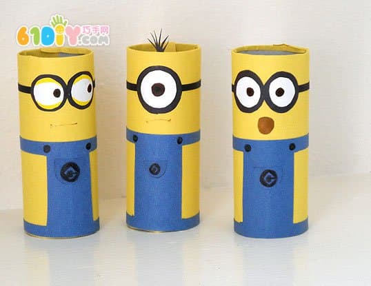 Children's manual tutorial How to make paper tube Xiao Huangren