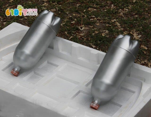 Children's toy handmade plastic bottle making spray paint backpack