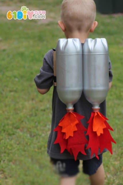 Children's toy handmade plastic bottle making spray paint backpack
