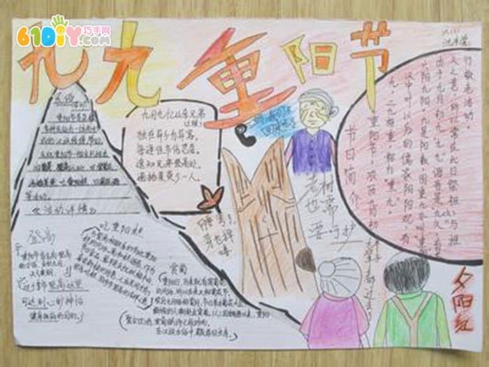 Chongyang Festival handwritten newspaper pictures