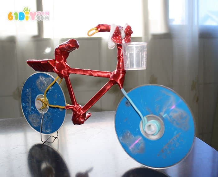 CD waste utilization - bicycle