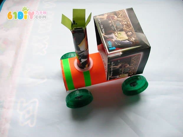 Roll paper trolley train handmade process