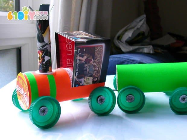 Roll paper trolley train handmade process