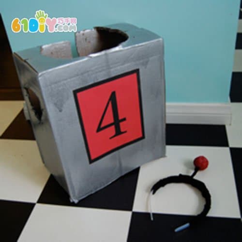 Parent-child DIY carton handmade Halloween robot costume