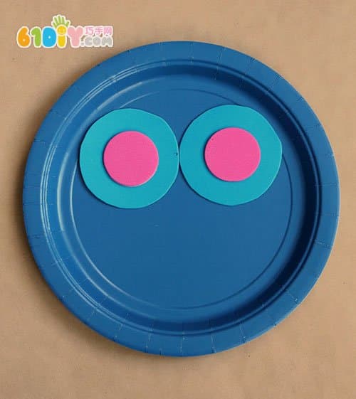 Children's paper tray handmade Owl DIY production