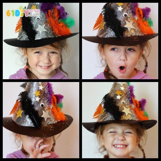 Halloween witch hat toddler handmade