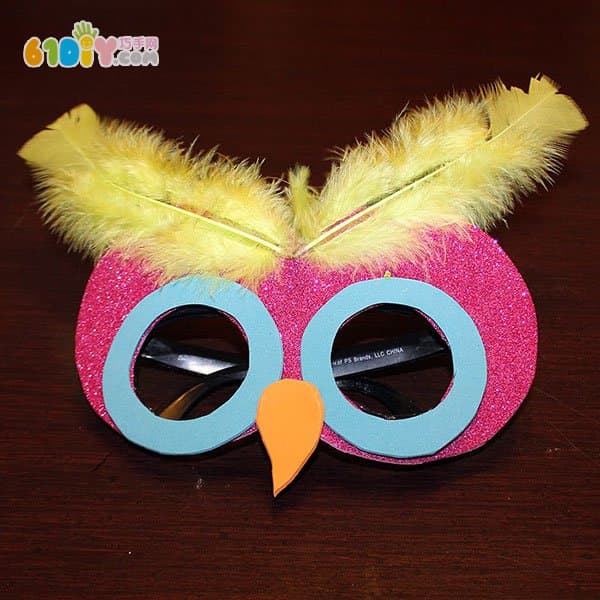 Halloween handmade owl mask making