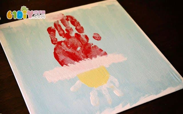 Creative Christmas hand prints