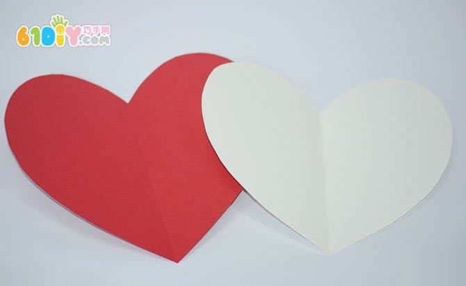 Heart-shaped Thanksgiving card making process