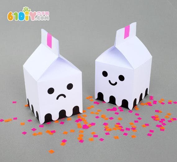 House shaped ghost carton making method