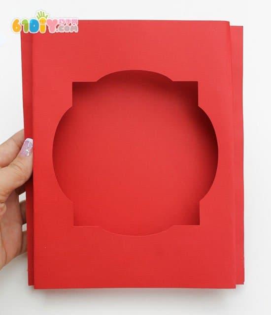 Three-dimensional love Thanksgiving card making tutorial