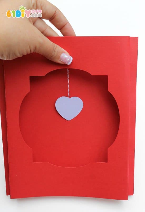 Three-dimensional love Thanksgiving card making tutorial