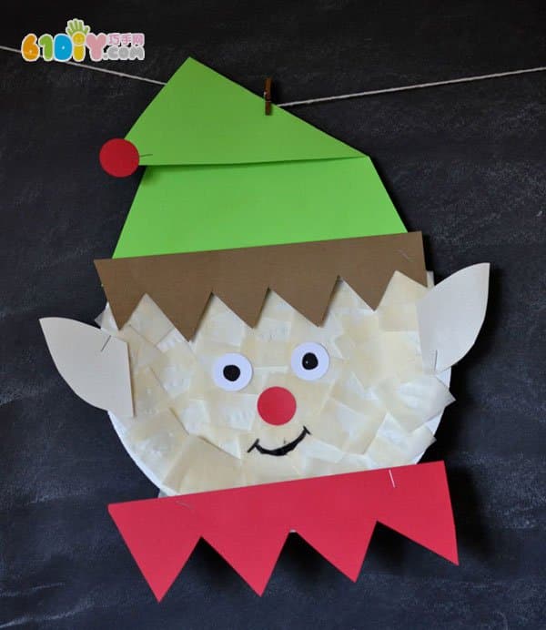 Paper tray DIY making Christmas elves