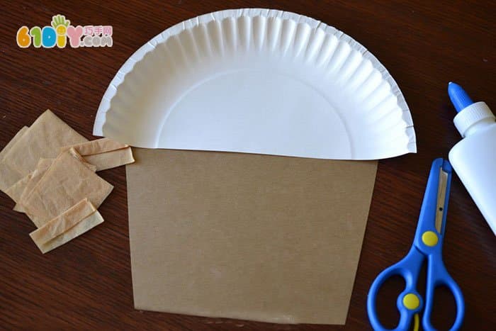 Children's DIY paper tray making cake cup