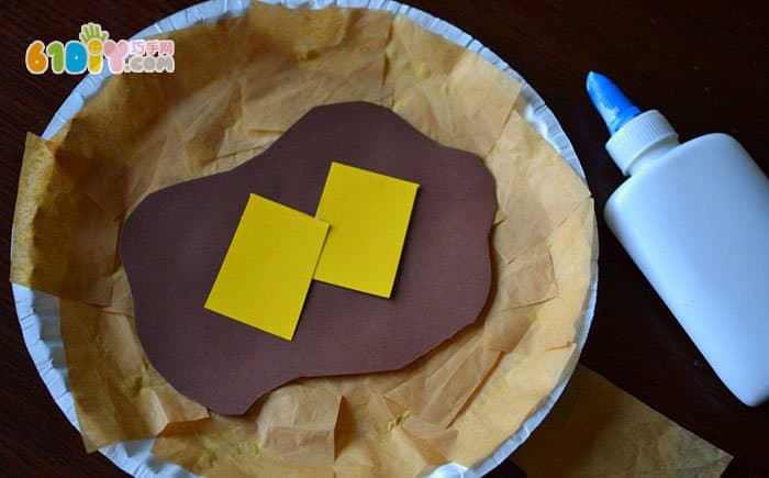 Food handmade, paper tray, pancakes