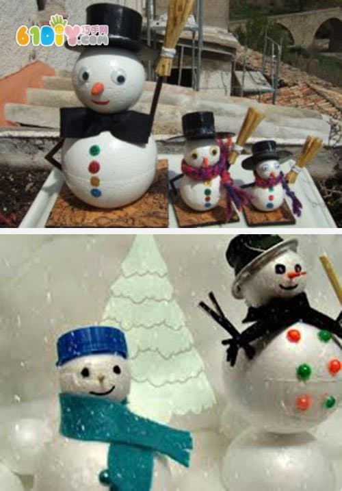 Bubble Ball Snowman Handmade Tutorial