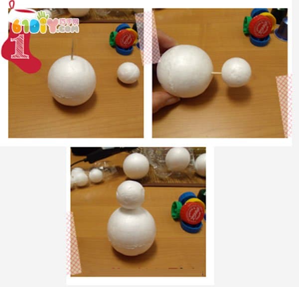 Bubble Ball Snowman Handmade Tutorial