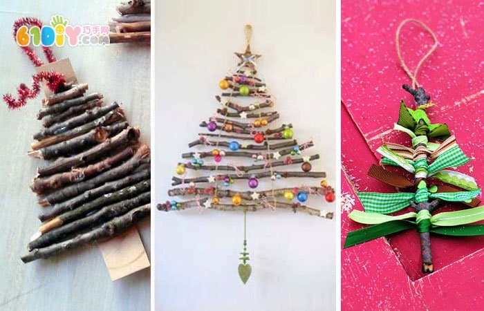 Christmas DIY three branches Christmas tree