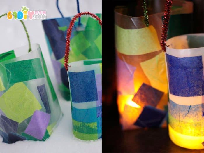 Children's New Year handmade paper lanterns