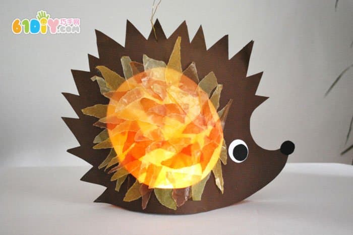 New Year handmade cute hedgehog lantern