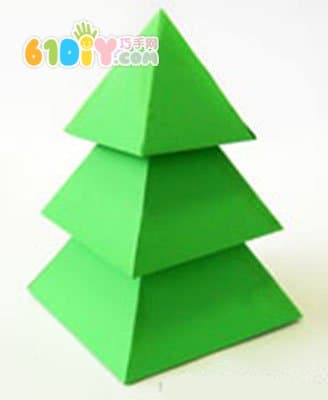 Christmas handmade cardboard making stereo christmas tree