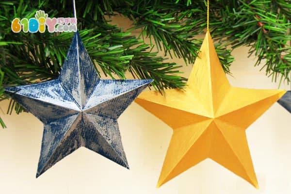 Christmas handmade three-dimensional Christmas star