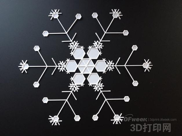 3D printing makes more than 1 billion snowflake models for you to choose!