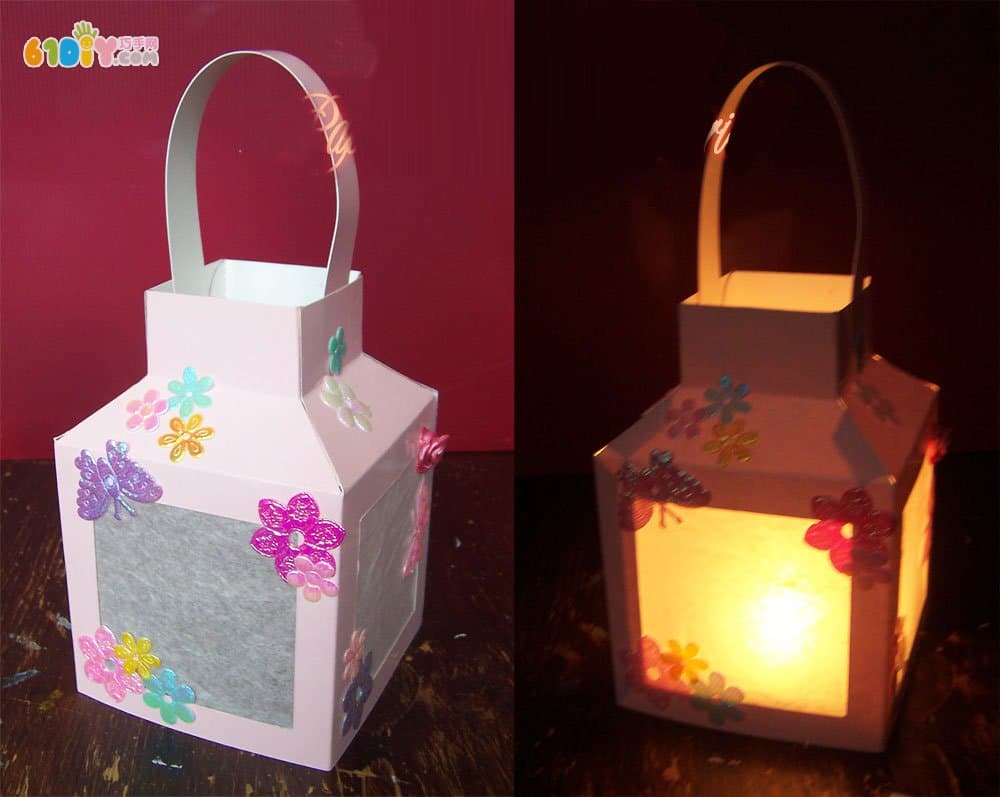 Children's handmade beautiful cardboard lanterns