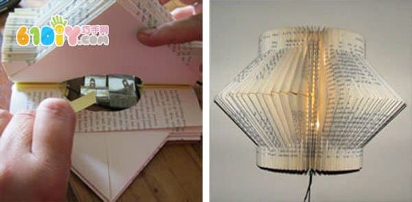 Method of making lanterns from used books