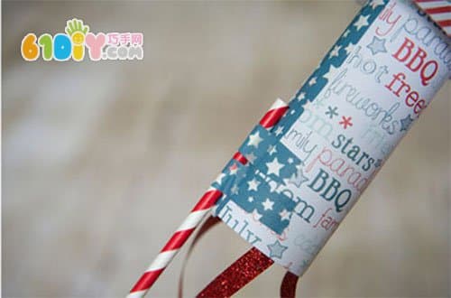 Children's New Year DIY Paper Tube Fireworks