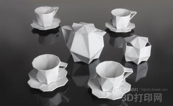 Boutique: exquisite 3D printed tableware in Czech Cubism style