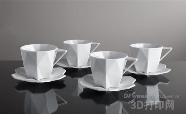 Boutique: beautiful 3D printed tableware in Czech Cubism style