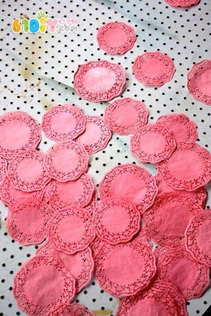 Lace cake paper making holiday pull flower