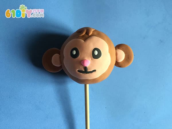 Child monkey year handmade naughty little monkey