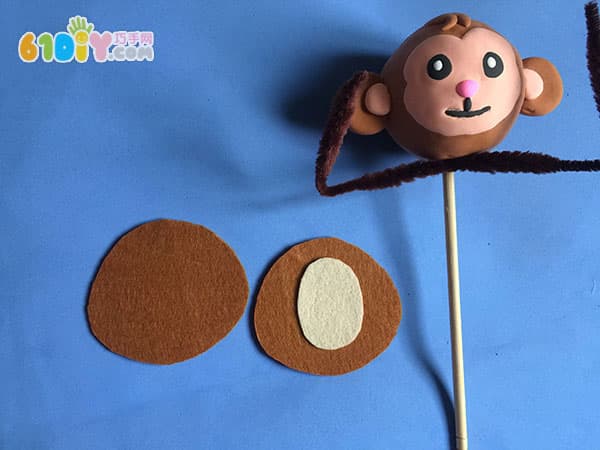 Child monkey year handmade naughty little monkey