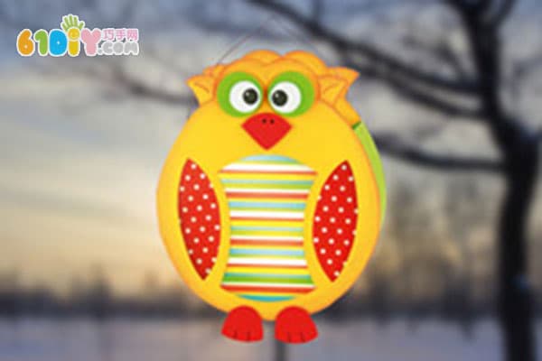 Lantern Festival Handmade Owl Card Paper Lantern