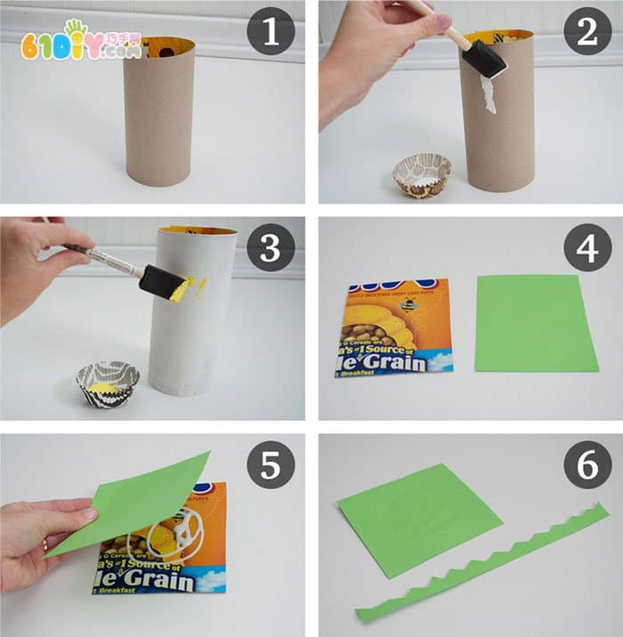 Children's handmade tutorial - cute paper tube lion