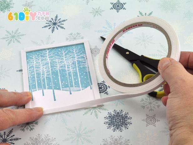 New Year Snow Scene Greeting Card Making Tutorial