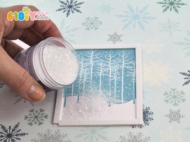 New Year Snow Scene Greeting Card Making Tutorial