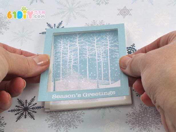 New Year Snow Scene Greeting Card Making Tutorial