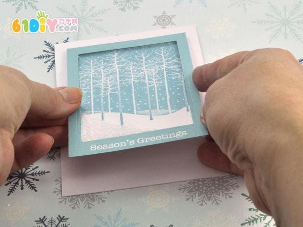 New Year Snow Scene Greeting Card Making Tutorial