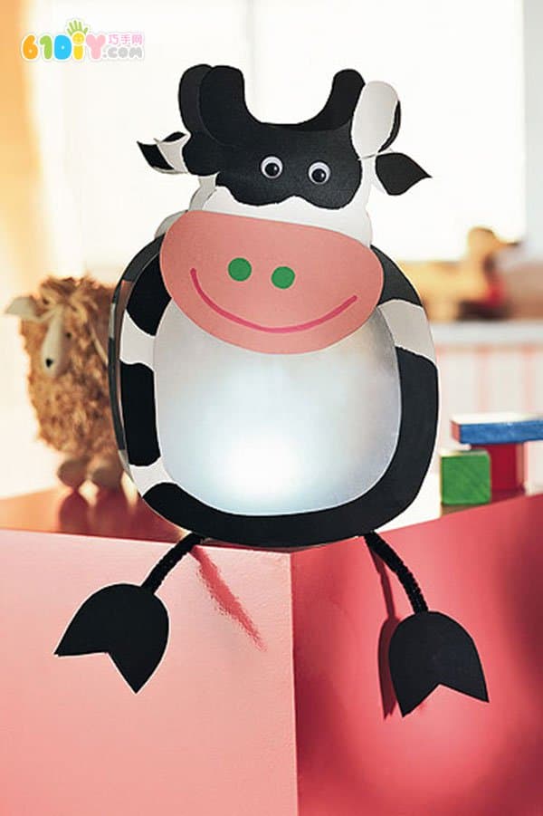 Lantern Festival Cow Cartoon Lantern DIY