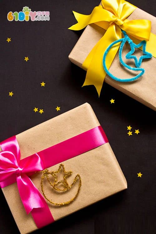 Hair root handmade star moon gift wrapping