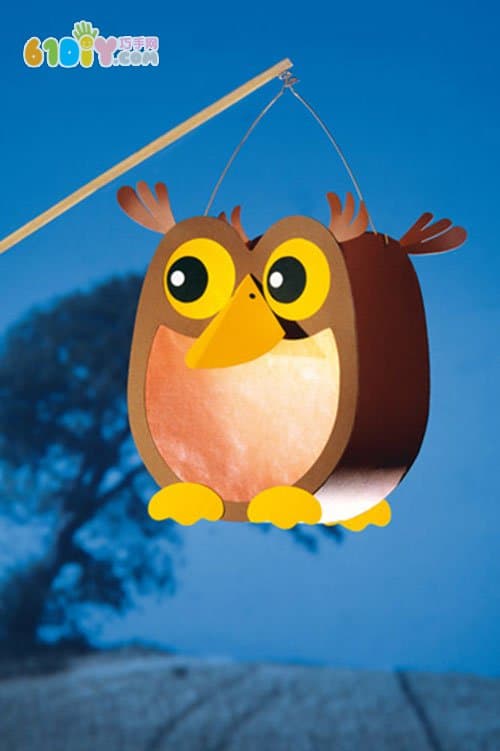 Lantern Festival Cartoon Owl Lantern Pattern