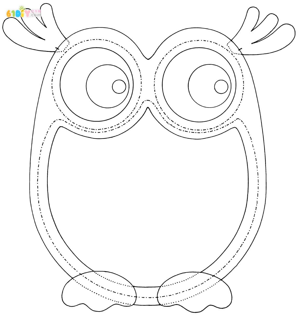 Lantern Festival Cartoon Owl Lantern Pattern