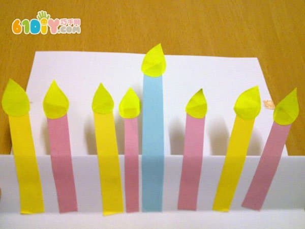 Three-dimensional birthday card making process